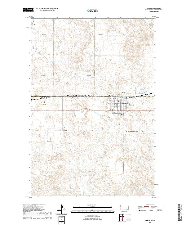 Lemmon topographic map thumbnail