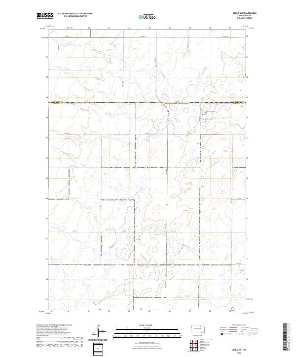 Leola SW topographic map thumbnail