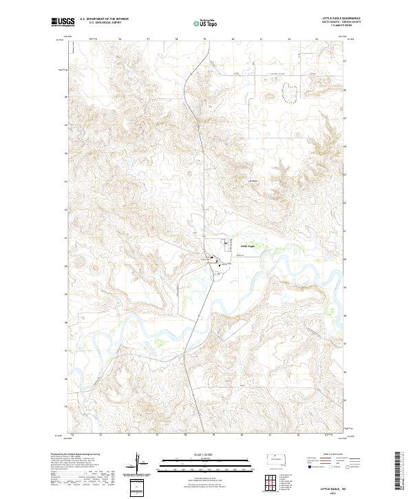 Little Eagle topographic map thumbnail