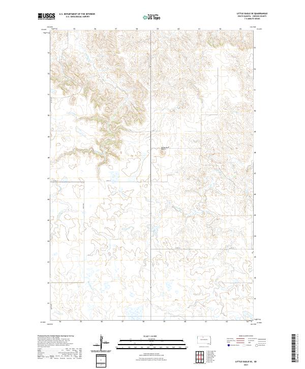 Little Eagle SE topographic map thumbnail