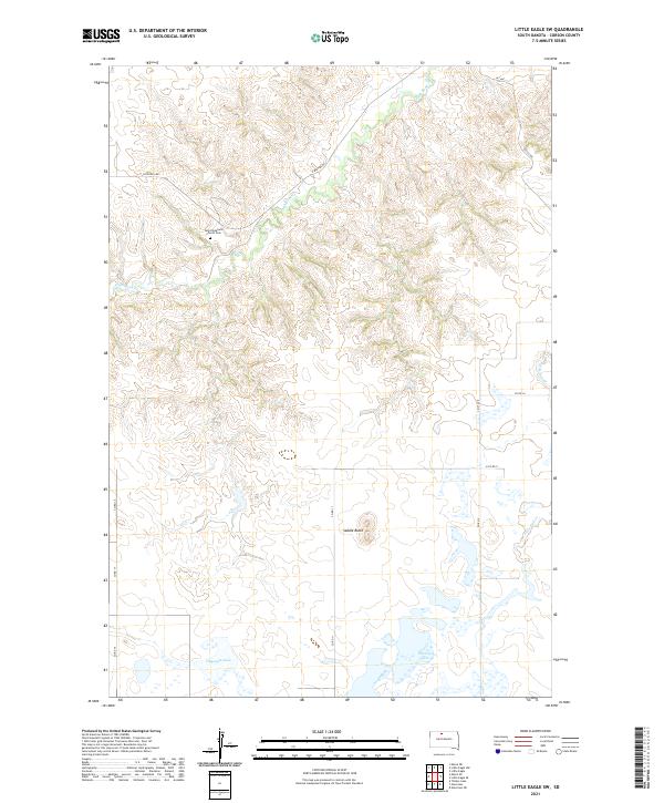 Little Eagle SW topographic map thumbnail