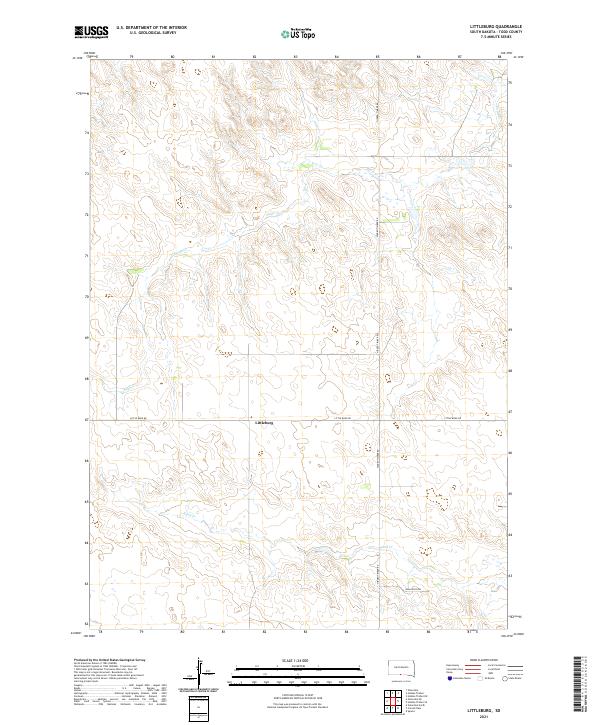 Littleburg topographic map thumbnail