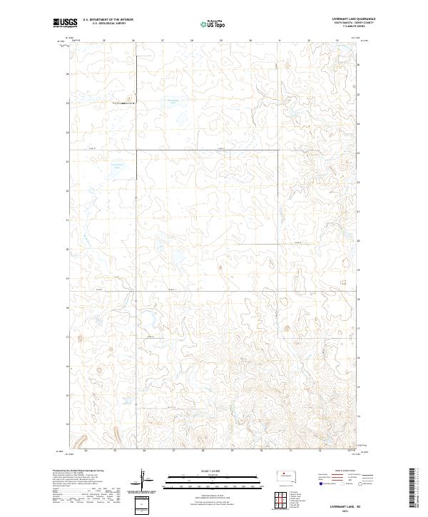 Livermant Lake topographic map thumbnail