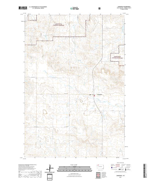Lodgepole topographic map thumbnail