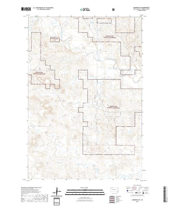 Lodgepole SE topographic map thumbnail