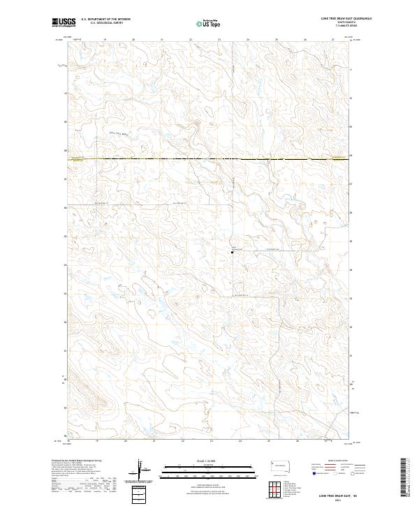 Lone Tree Draw East topographic map thumbnail