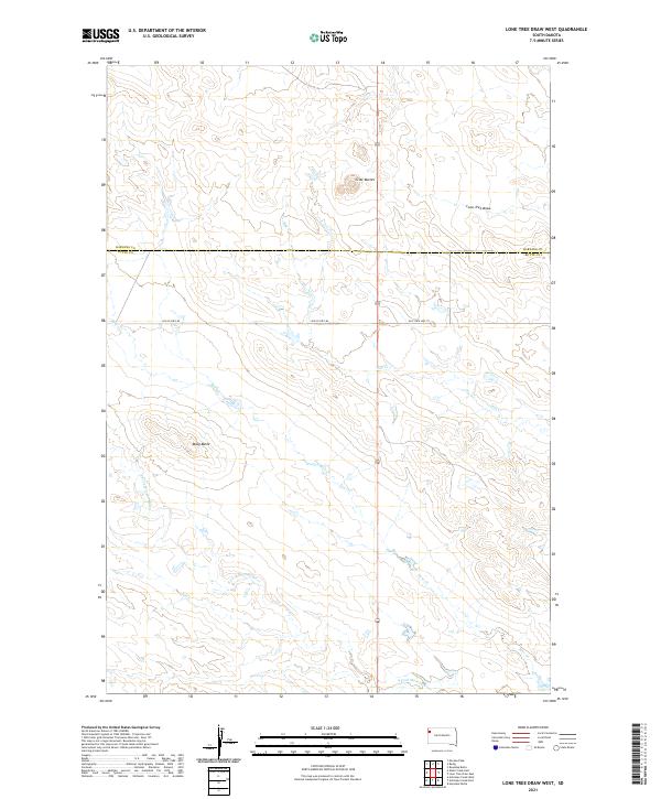 Lone Tree Draw West topographic map thumbnail