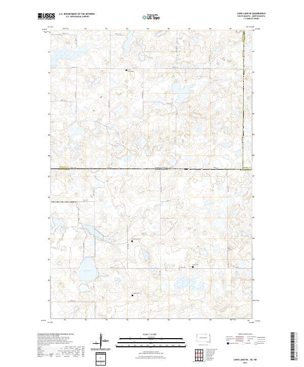 Long Lake NE topographic map thumbnail