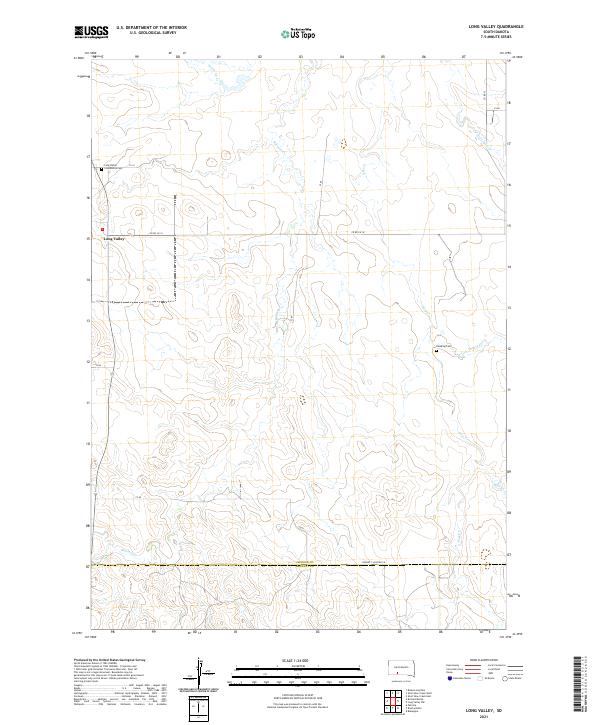 Long Valley topographic map thumbnail