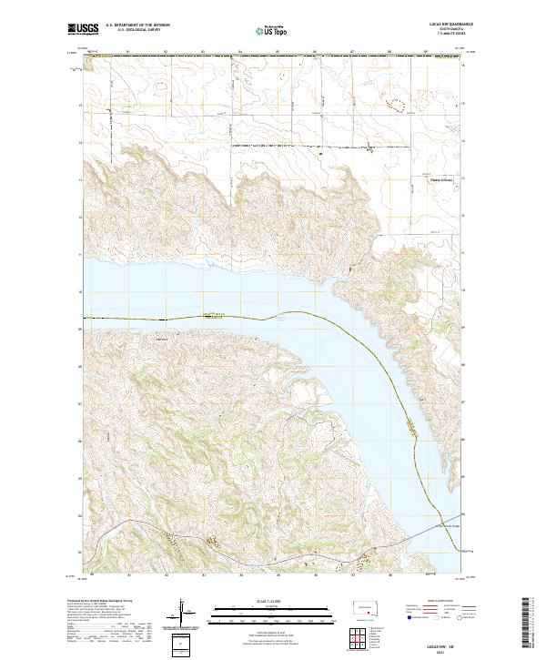 Lucas NW topographic map thumbnail