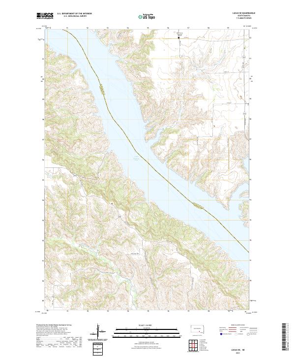 Lucas SE topographic map thumbnail