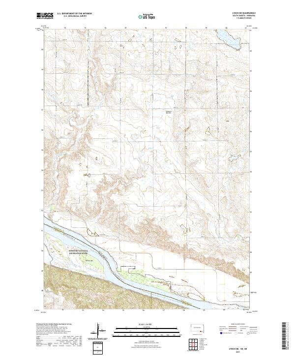 Lynch NE topographic map thumbnail