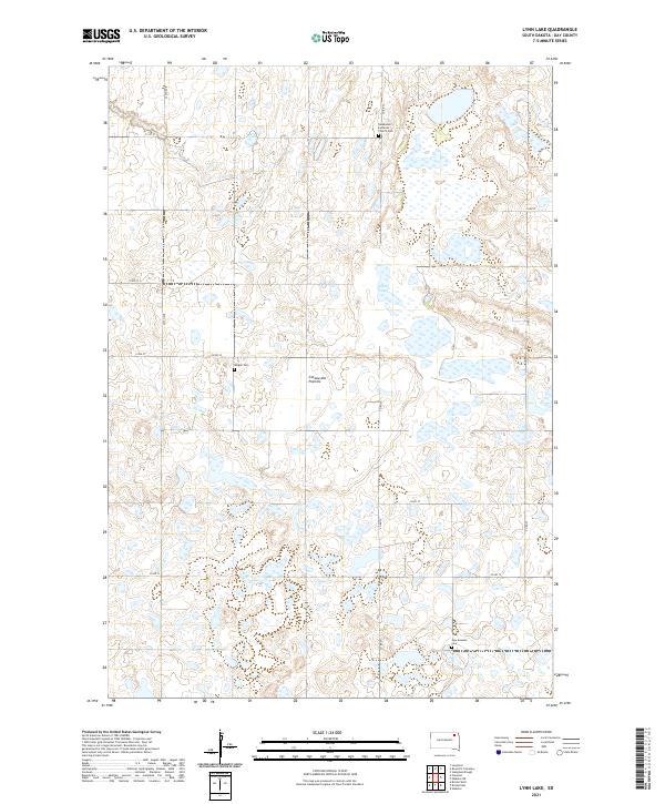 Lynn Lake topographic map thumbnail