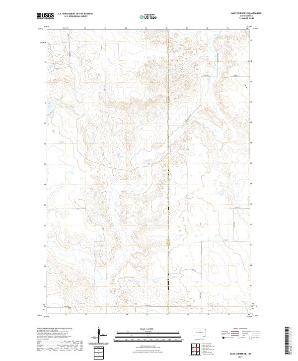 Macs Corner SE topographic map thumbnail