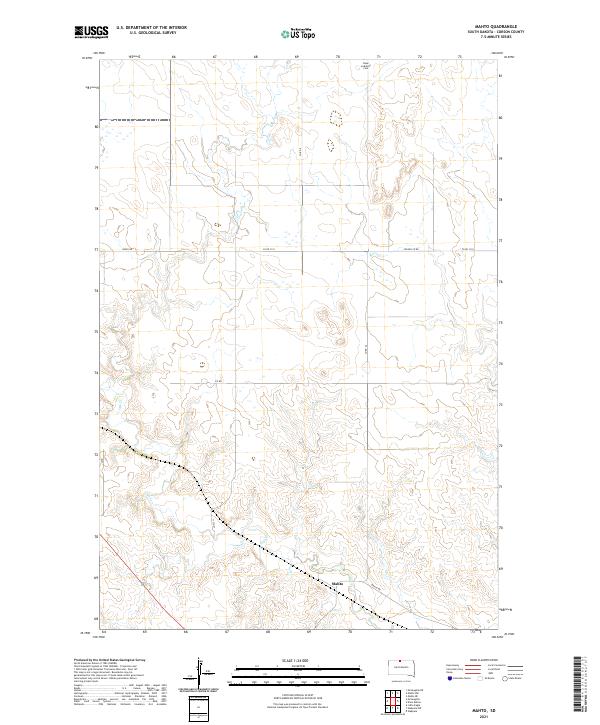 Mahto topographic map thumbnail
