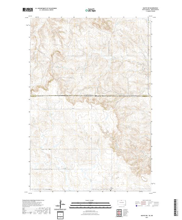 Mahto NW topographic map thumbnail