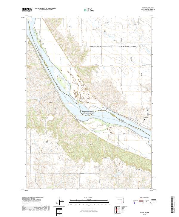 Marty topographic map thumbnail