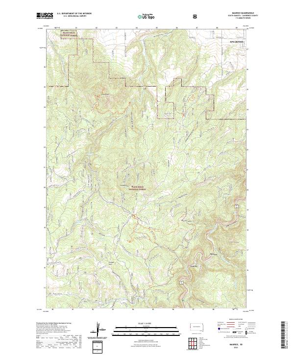 Maurice topographic map thumbnail