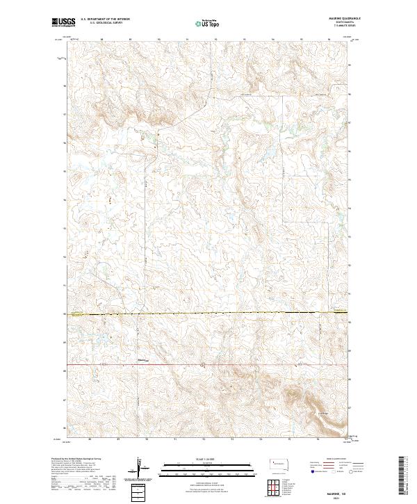 Maurine topographic map thumbnail