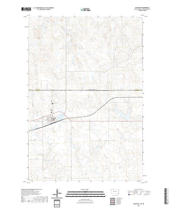 McIntosh topographic map thumbnail