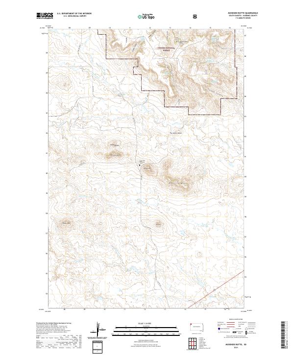 McKenzie Butte topographic map thumbnail
