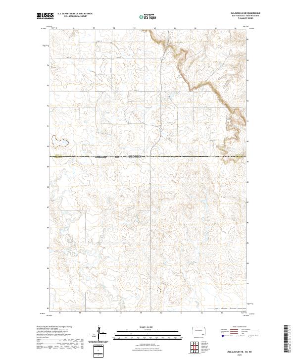 McLaughlin NE topographic map thumbnail