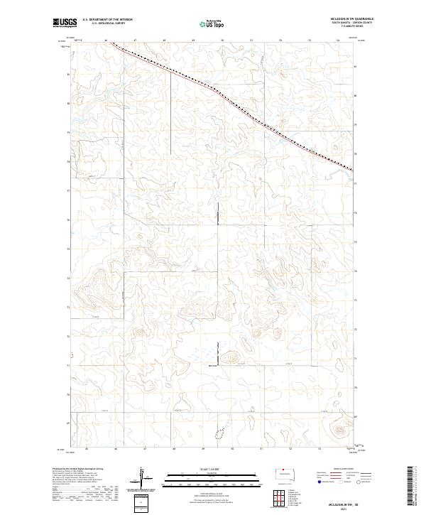 McLaughlin SW topographic map thumbnail