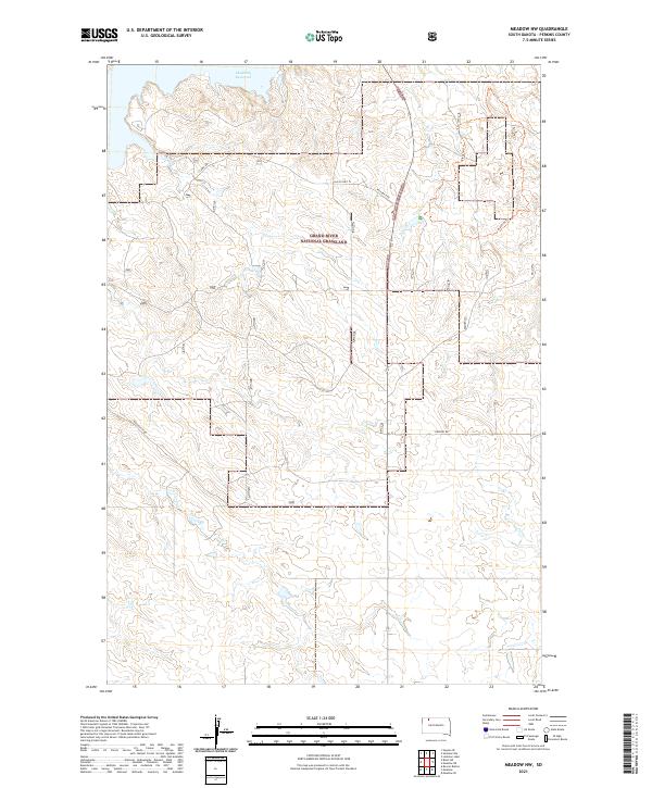 Meadow NW topographic map thumbnail