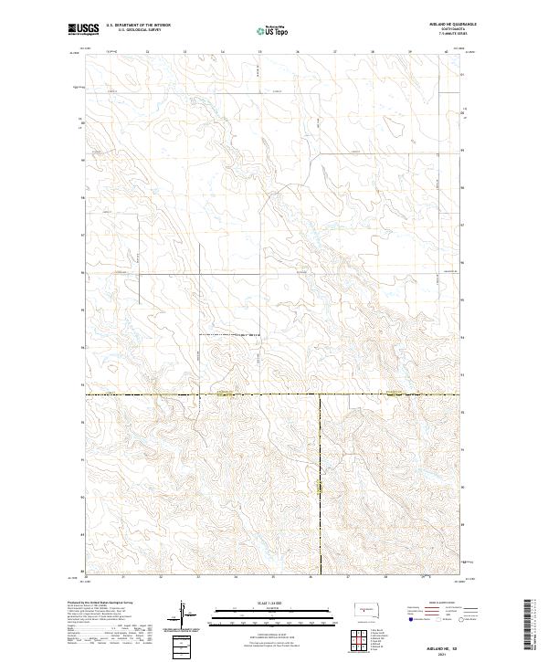 Midland NE topographic map thumbnail