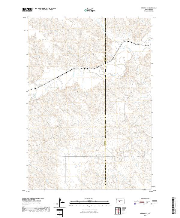Midland SE topographic map thumbnail