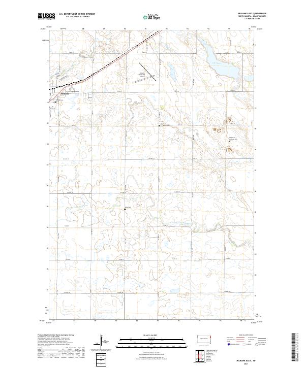 Milbank East topographic map thumbnail