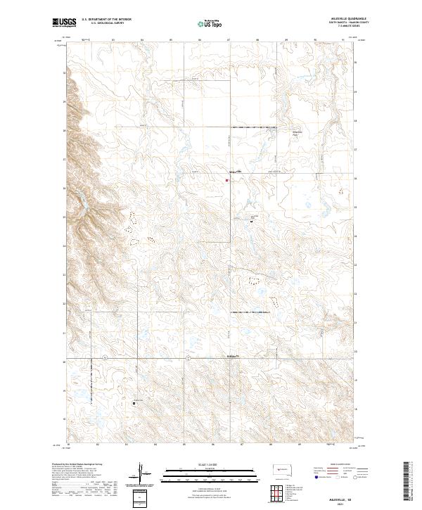 Milesville topographic map thumbnail