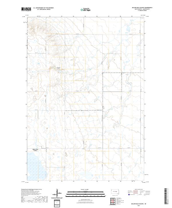 Miller Dale Colony topographic map thumbnail