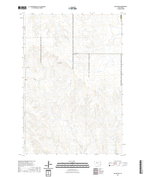 Miller Dam topographic map thumbnail