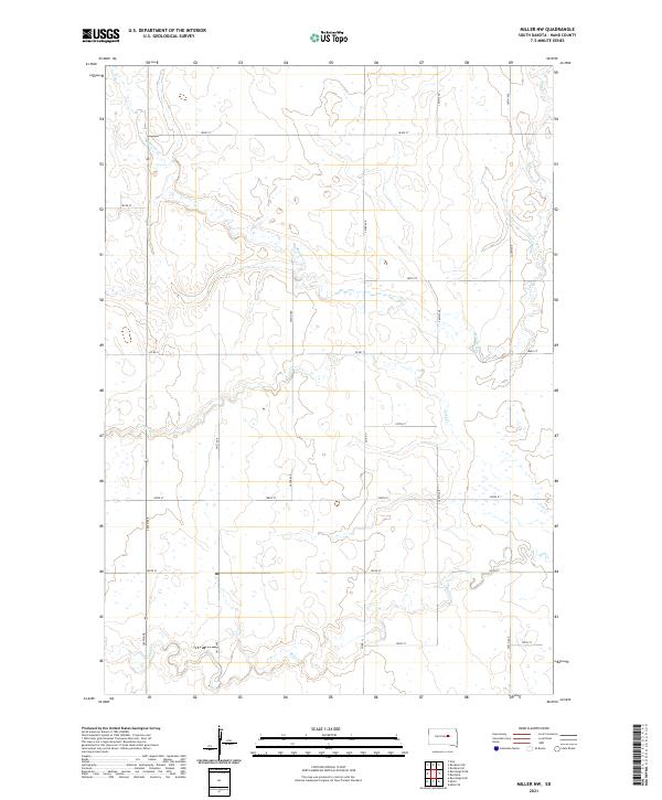 Miller NW topographic map thumbnail