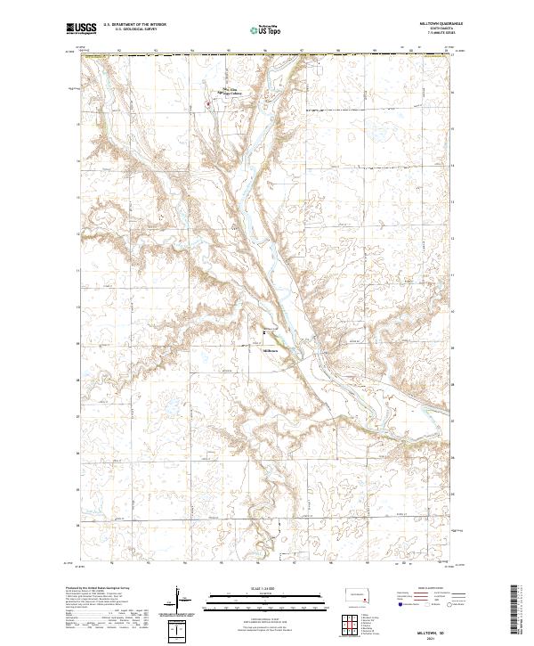 Milltown topographic map thumbnail