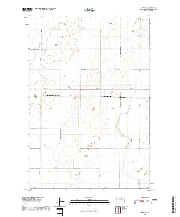 Mina NW topographic map thumbnail
