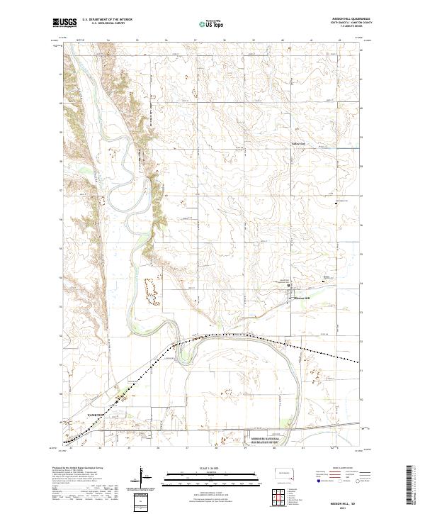Mission Hill topographic map thumbnail