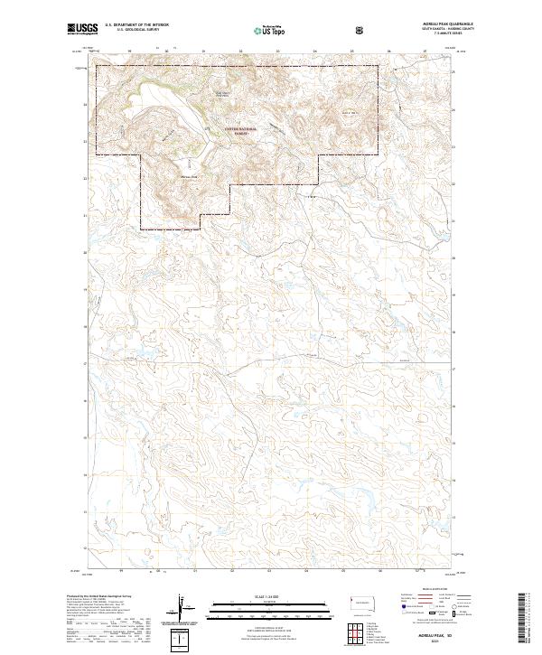 Moreau Peak topographic map thumbnail