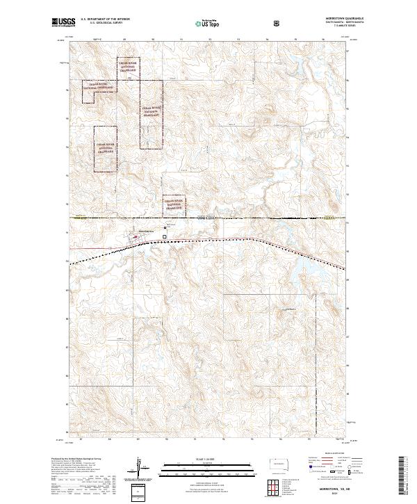 Morristown topographic map thumbnail