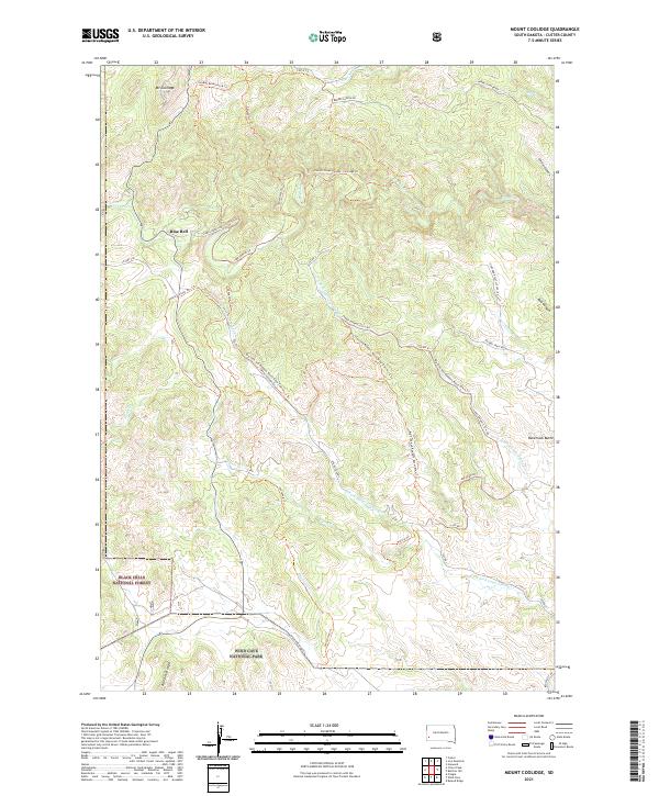 Mount Coolidge topographic map thumbnail
