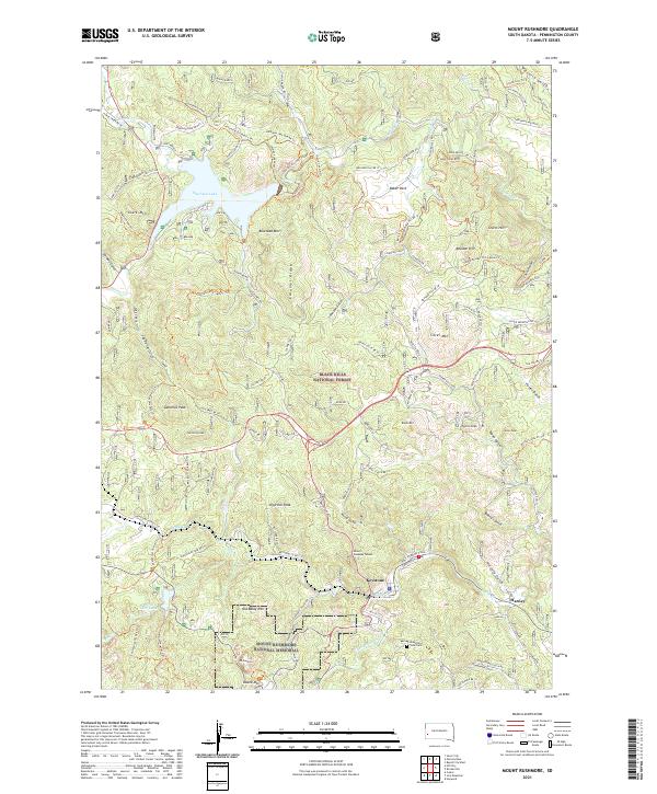 Mount Rushmore topographic map thumbnail