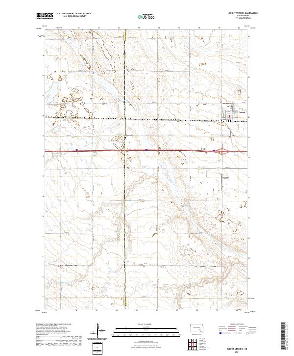 Mount Vernon topographic map thumbnail