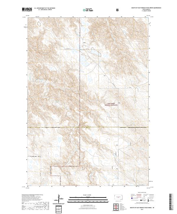 Mouth of East Branch War Creek topographic map thumbnail