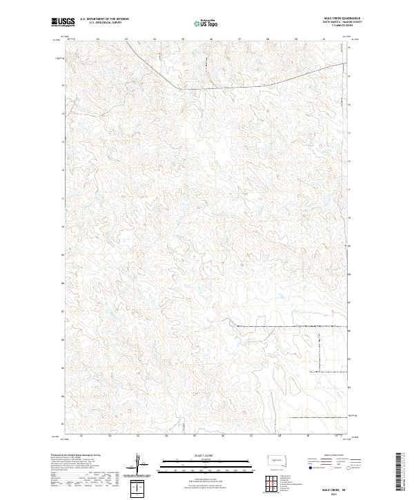 Mule Creek topographic map thumbnail