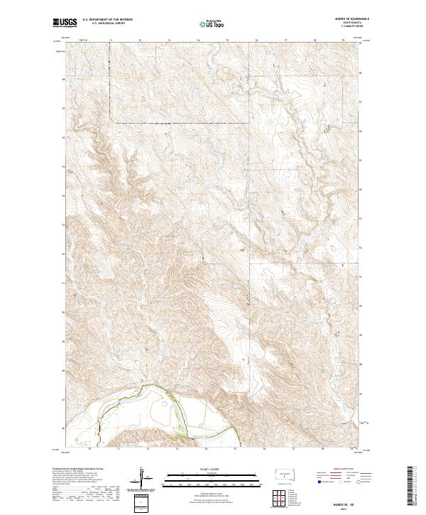 Murdo SE topographic map thumbnail