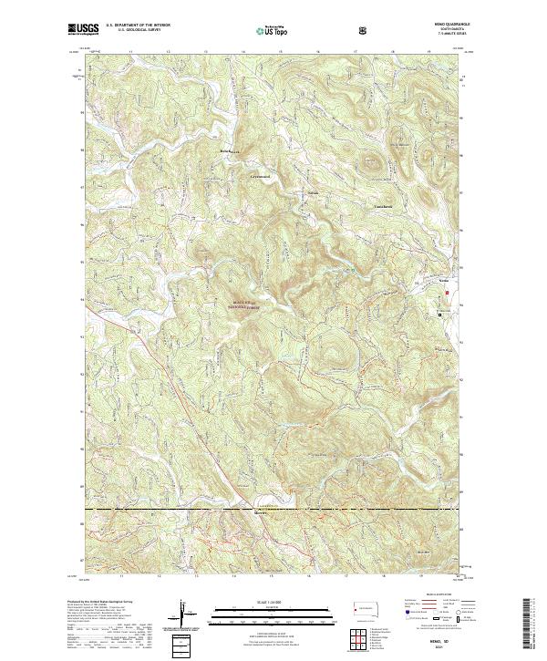 Nemo topographic map thumbnail