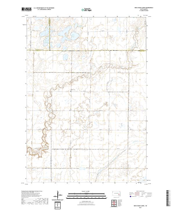 Ness Chain Lakes topographic map thumbnail