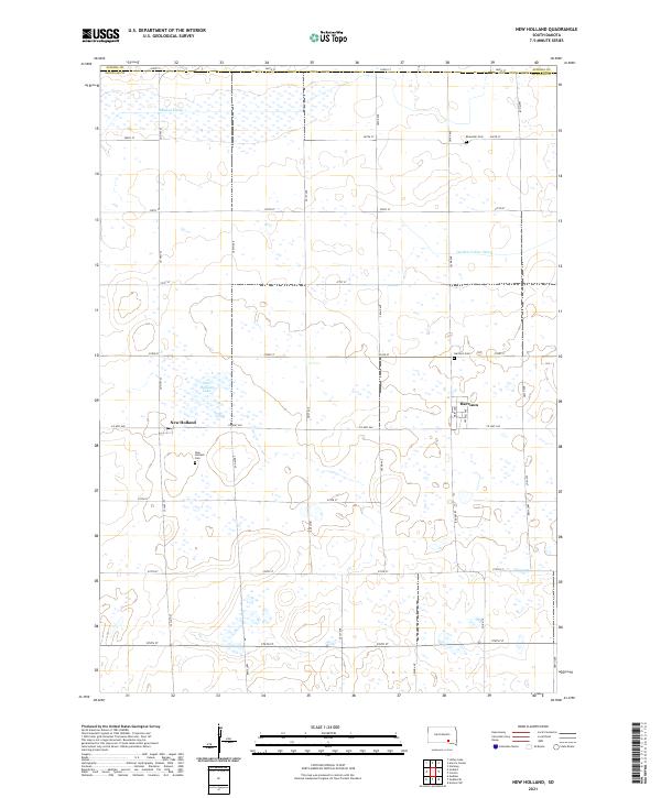 New Holland topographic map thumbnail