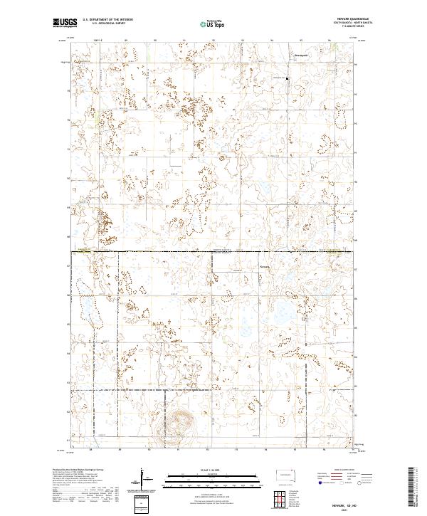 Newark topographic map thumbnail